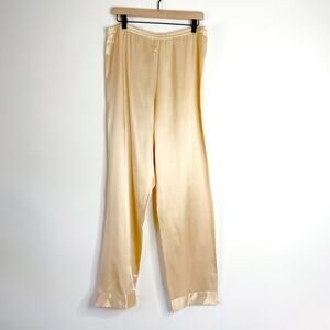 Vintage 100% Silk Quiet Luxury Old Money Loungewear Sleepwear Pajama Pants Sz M